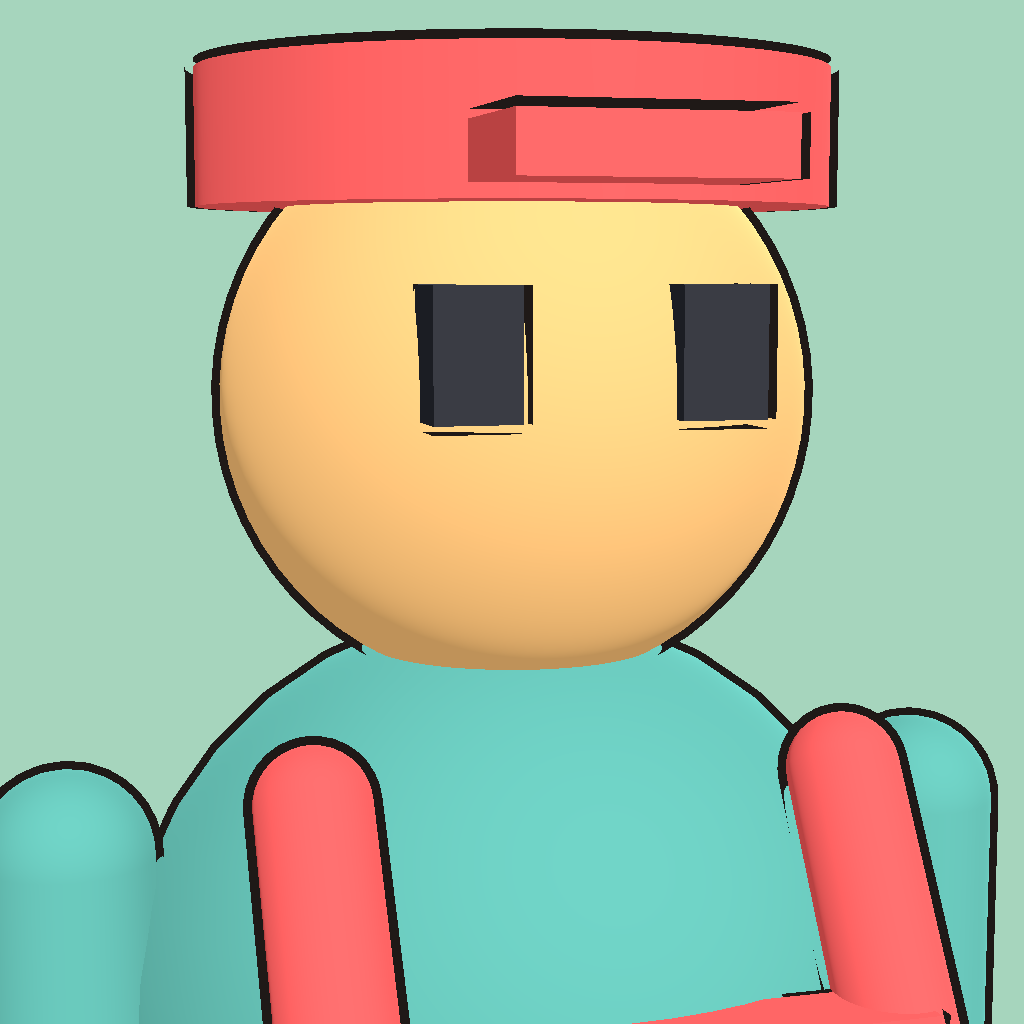 Employee portrait: a worker in a red cap, visibly doing everything